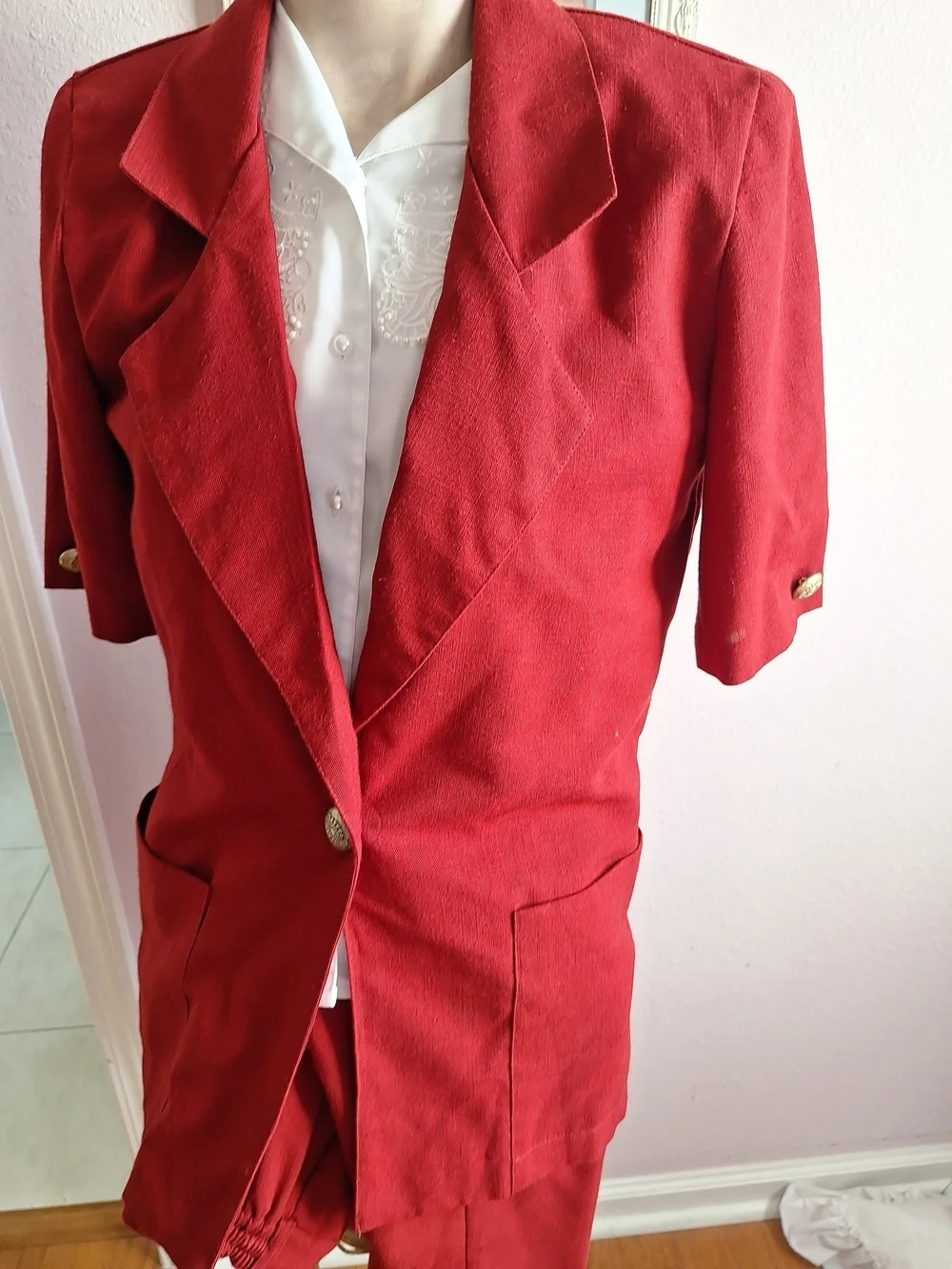 kaitlin Connor tailored red